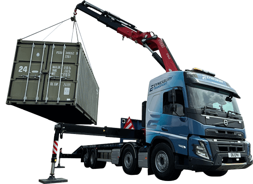 Transport van zeecontainers