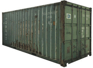 Gebruikte zeecontainer